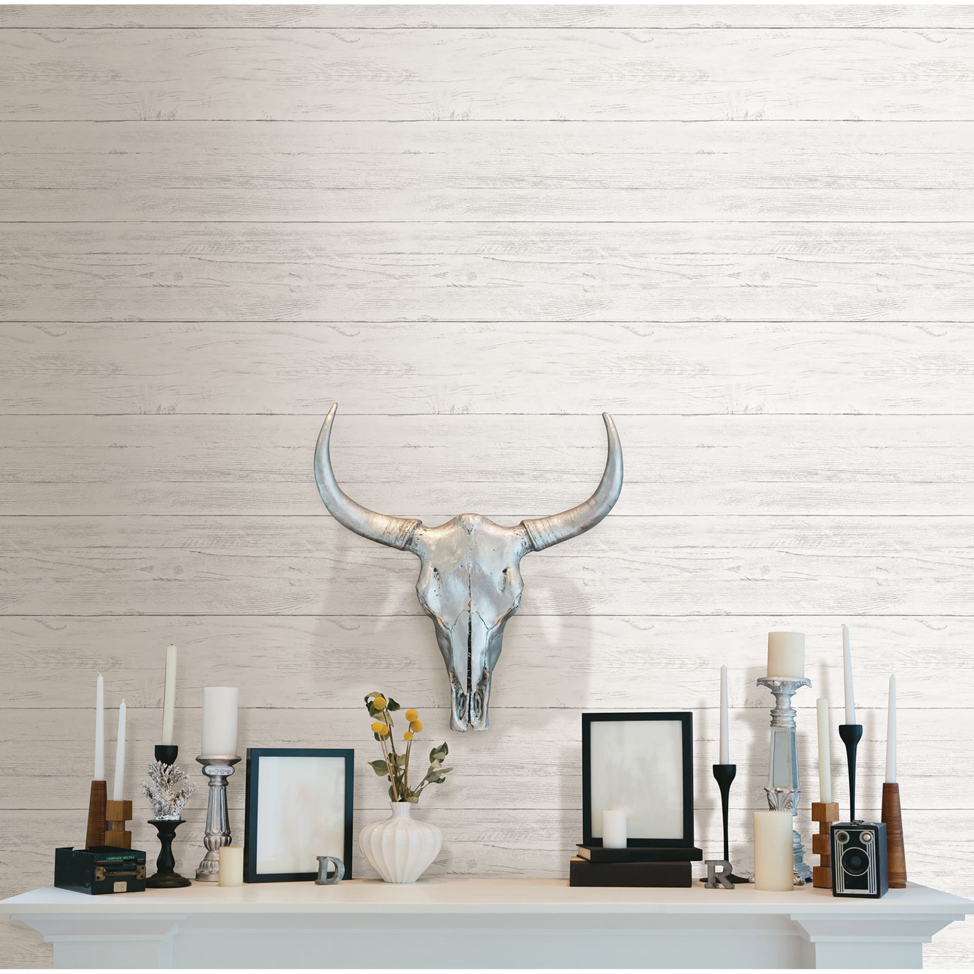 NuWallpaper Shiplap Peel & Stick Wallpaper